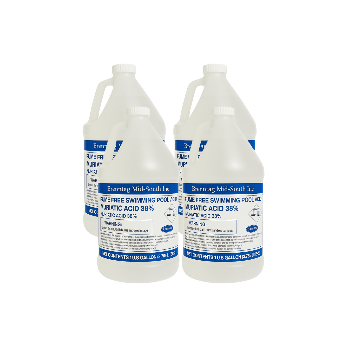 Non-Fuming Pool Acid - 1 Gal (4 Jugs)